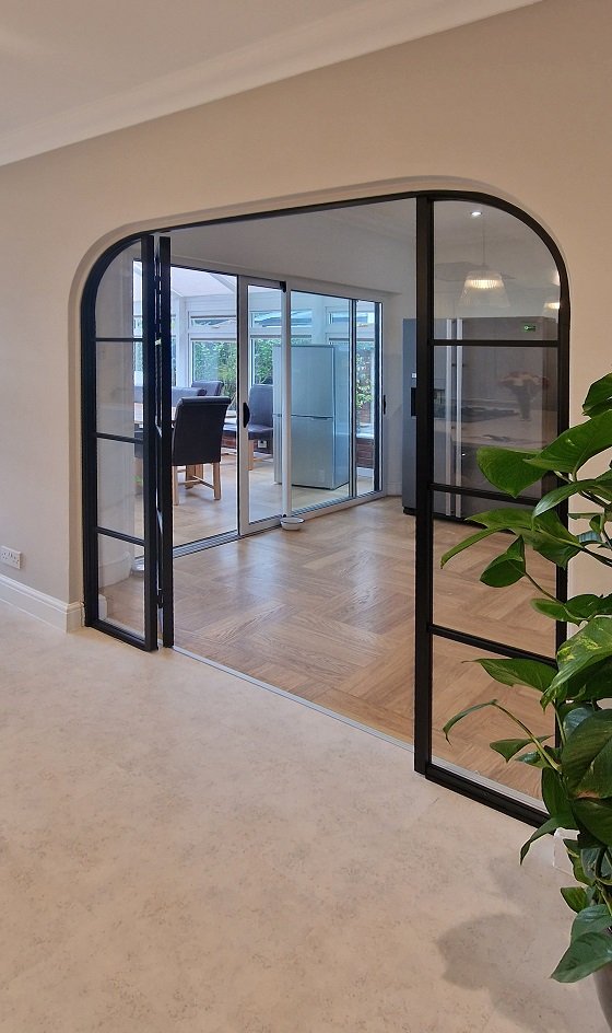 harrow metal arched doors
